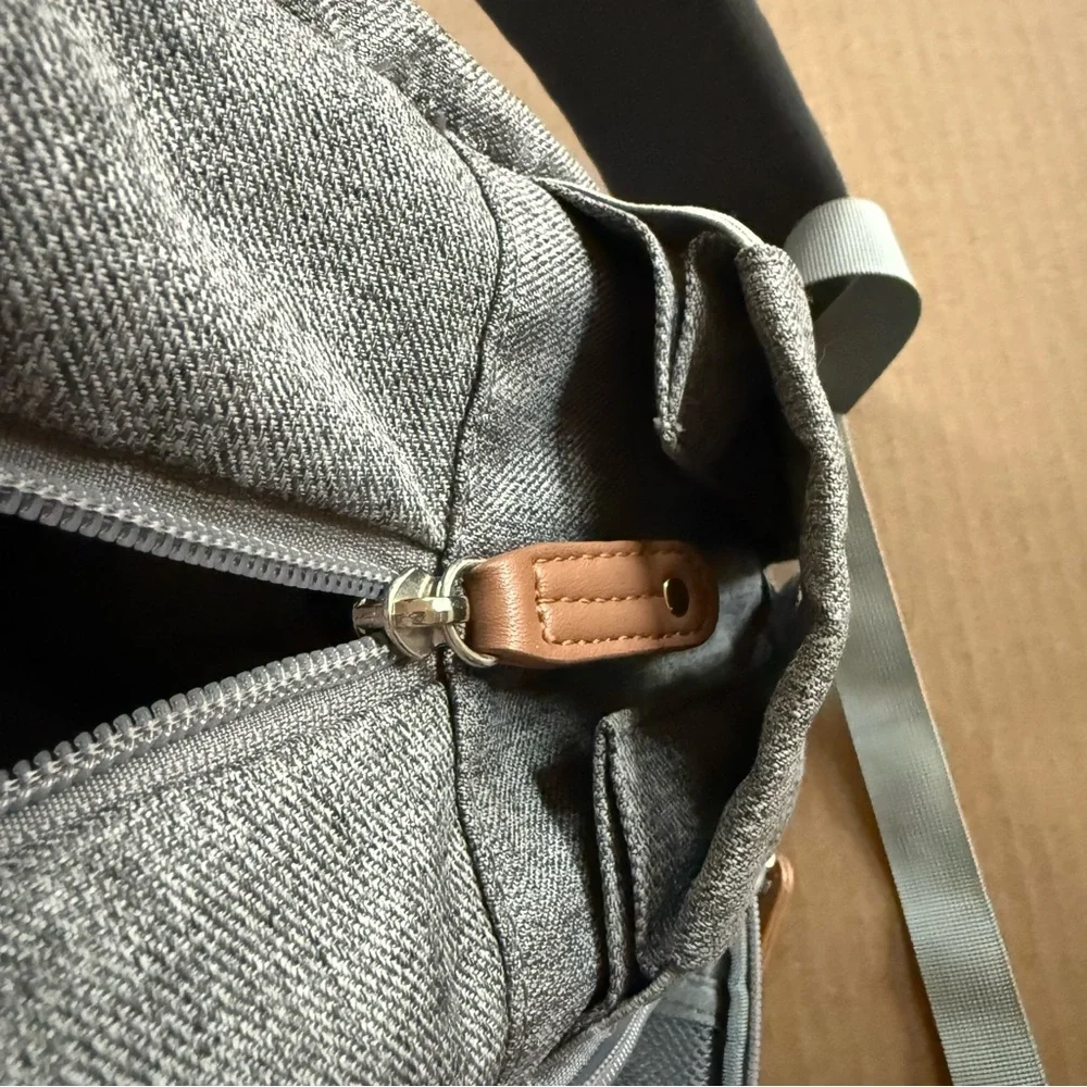 Ruvalino Gray Diaper Backpack Bag